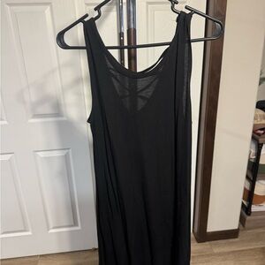 Black Dress with Back Cutout Design